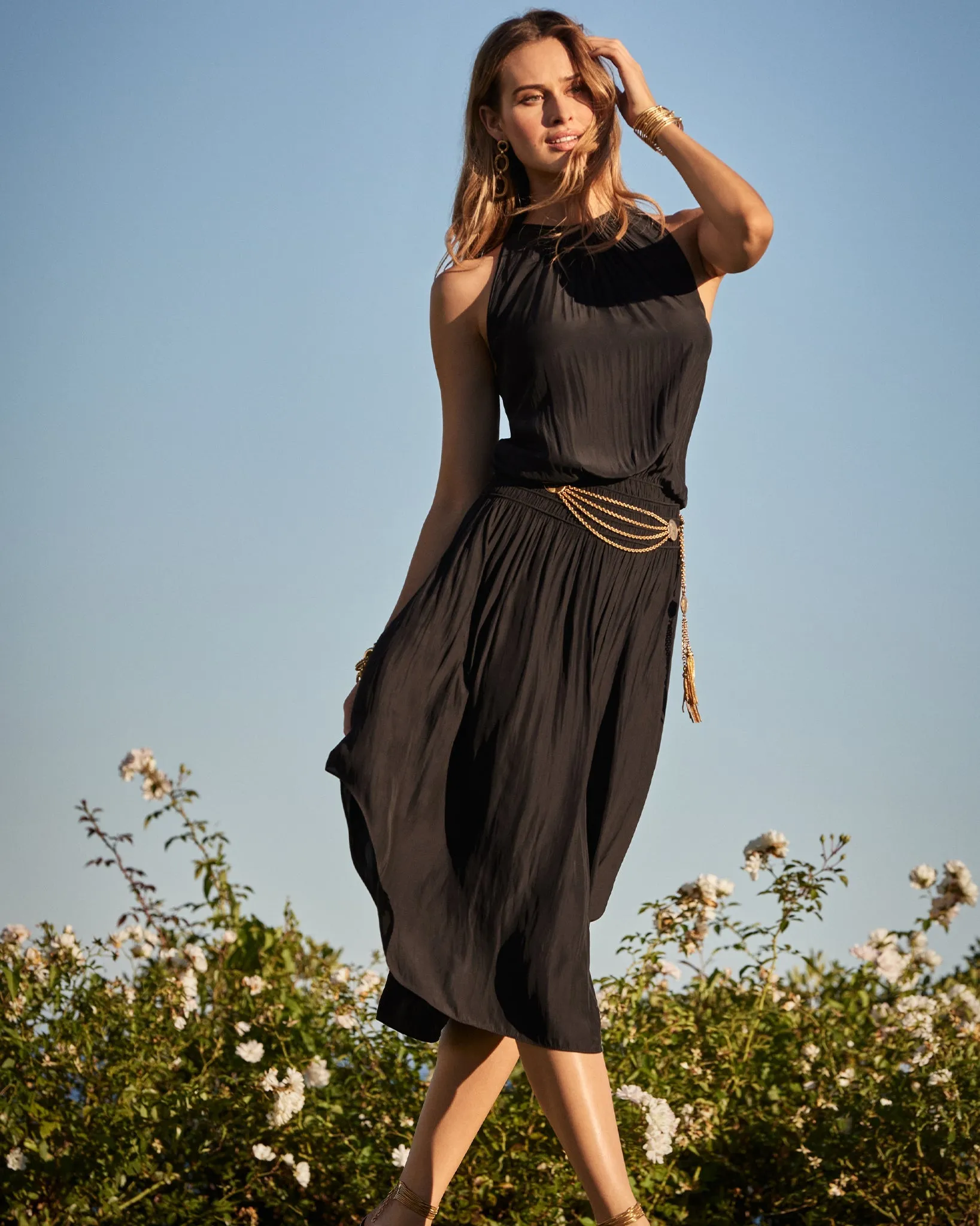 Audrey Smocked Midi Dress