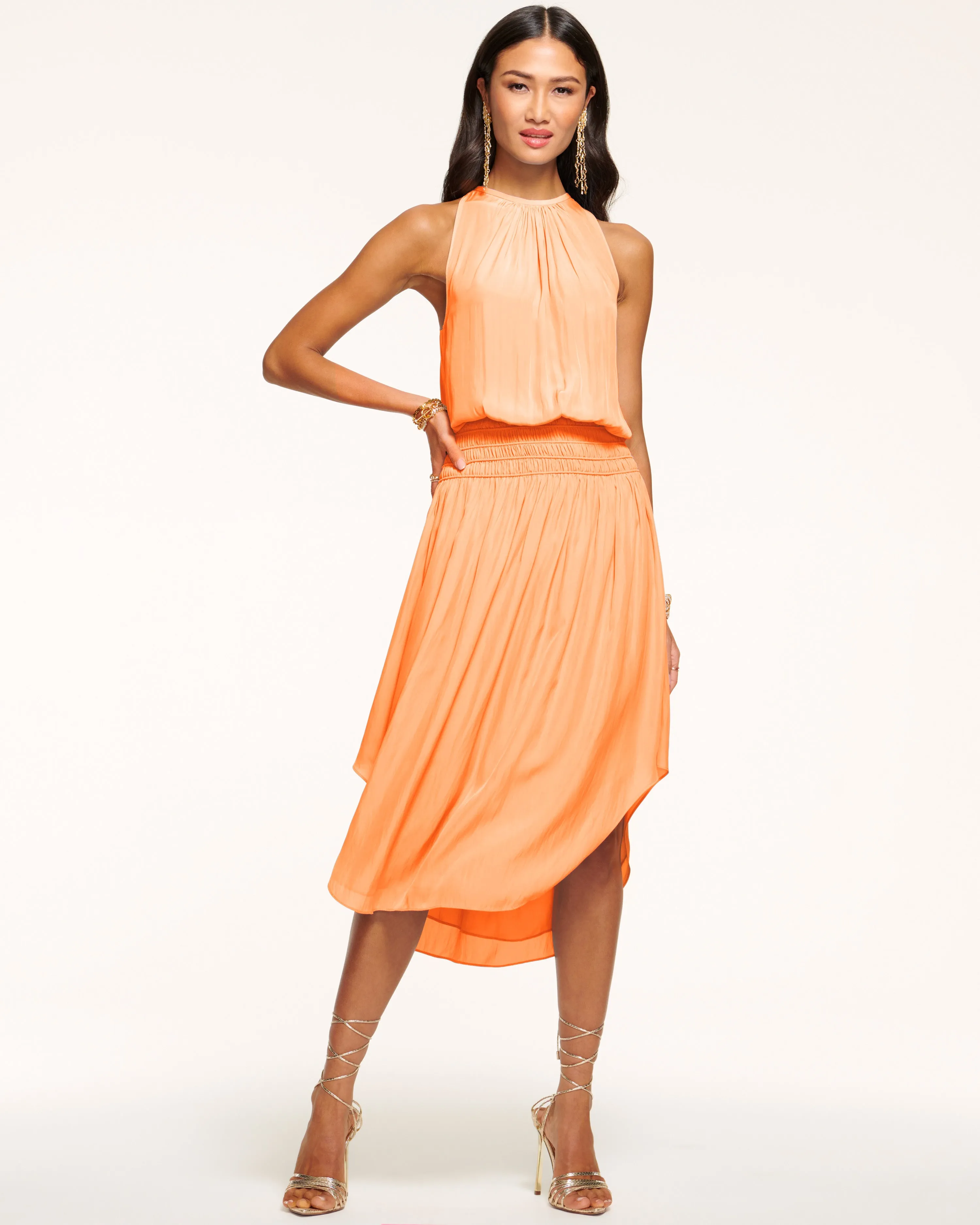 Audrey Smocked Midi Dress