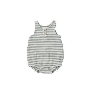 Quincy Mae Waffle Sleeveless Bubble - Sky Stripe